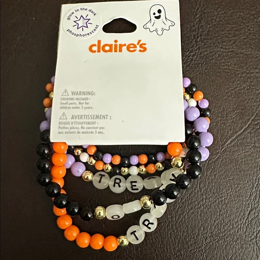 Claire’s Halloween Stretch Bracelet set, of 5 bracelets